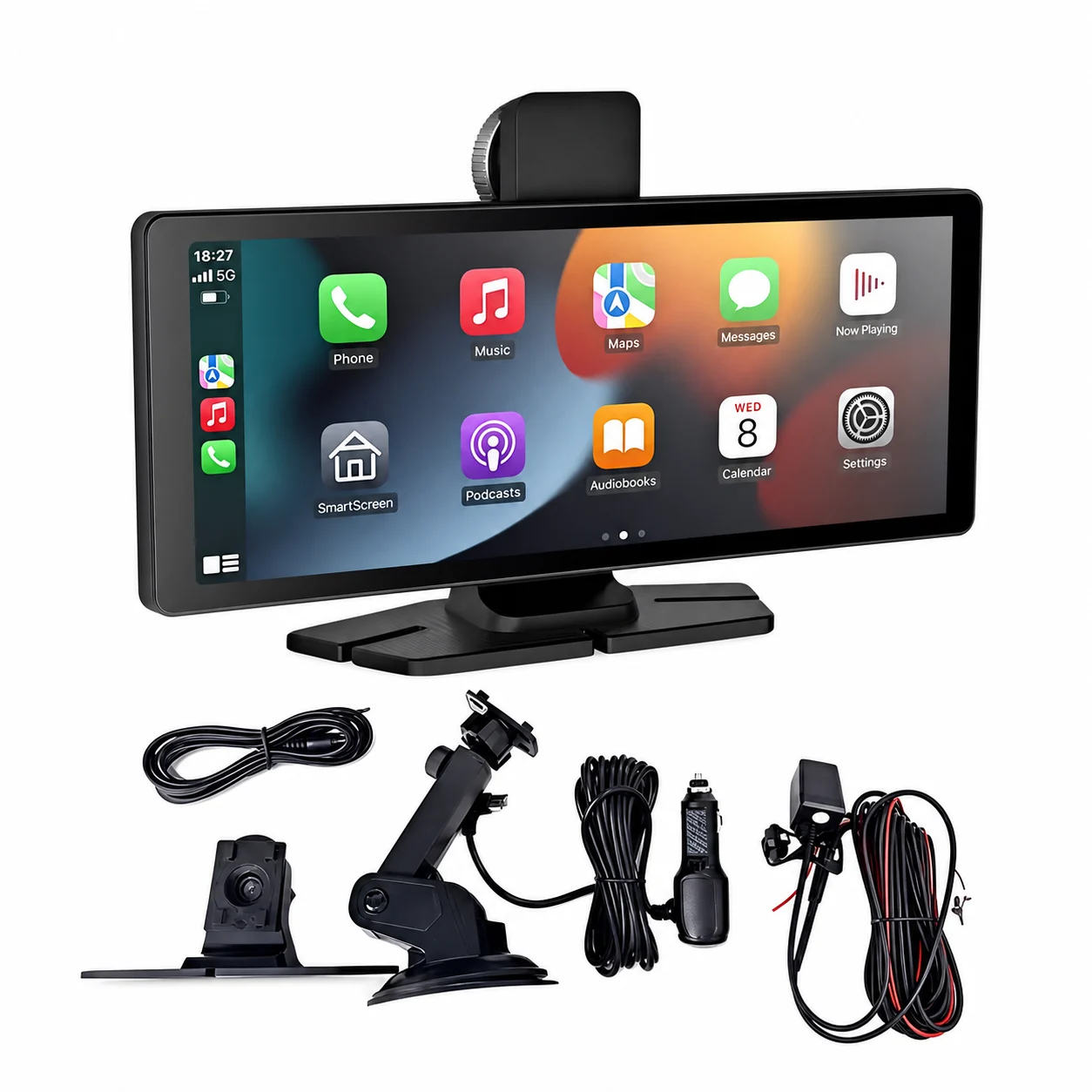 SmartDash belaidis CarPlay ekranas ant prietaisų skydelio